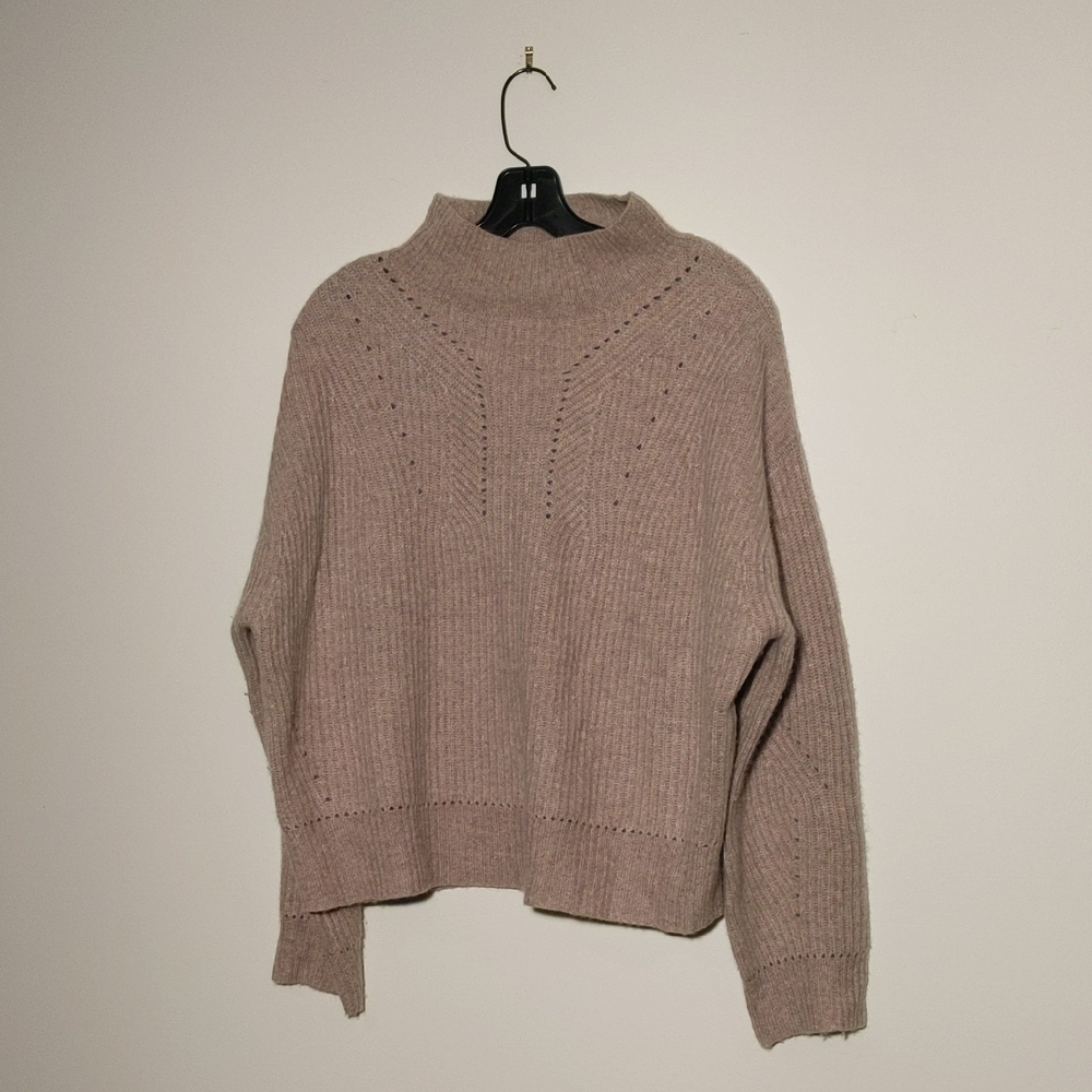 Aqua Cozy Taupe Turtleneck Sweater